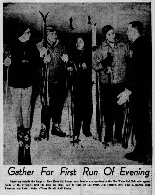 Pine Knob Ski and Snowboard Resort - 1963 News Photo (newer photo)